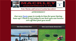 Desktop Screenshot of mackleyequipment.ca