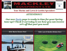 Tablet Screenshot of mackleyequipment.ca